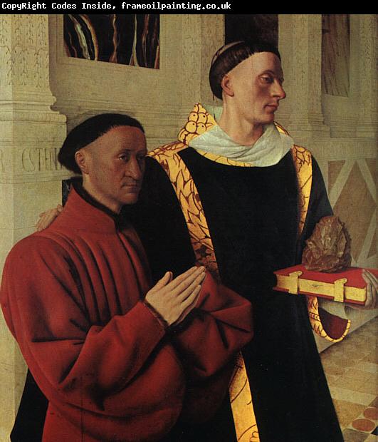 Jean Fouquet Etienne Chevalier and Saint Stephen